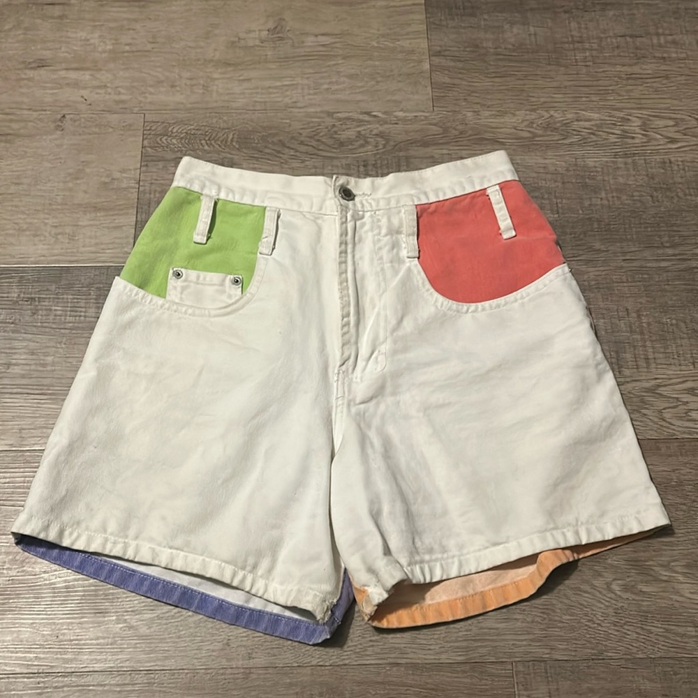 STEEL JEAN SHORTS COLORFUL